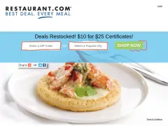 Restaurant.com Sale